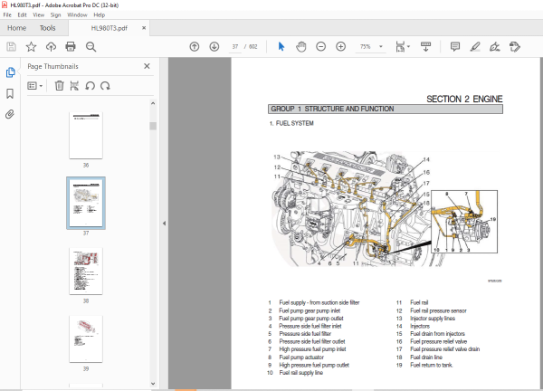 Hyundai HL980 T3 Wheel Loader Service Manual 2023 - PDF DOWNLOAD ...