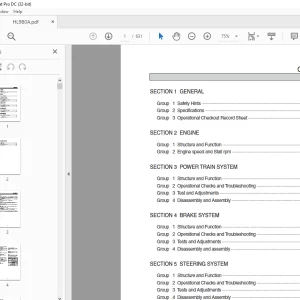 Hyundai HL980A Wheel Loader Service Manual 2023 - PDF DOWNLOAD