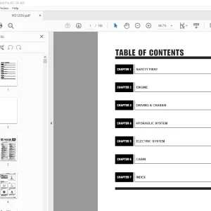 Hyundai HS120V Wheeled Excavator Service Manual 2023 - PDF DOWNLOAD