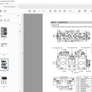 Hyundai HW210A Wheeled Excavator Service Manual 2023 - PDF DOWNLOAD