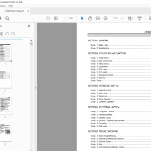 Hyundai HW65AH Wheeled Excavator Service Manual - PDF DOWNLOAD