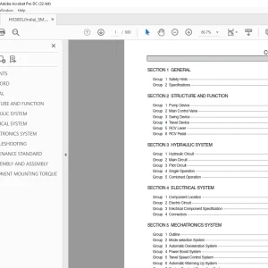 Hyundai HX 380L Crawler Excavator (India) Service Manual 2023 PDF