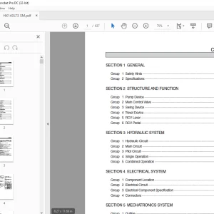 Hyundai HX140 LT3 Crawler Excavator Service Manual 2023 - PDF DOWNLOAD