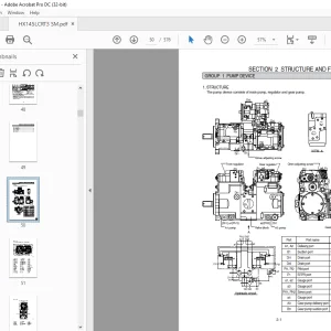 Hyundai HX145 LCR T3 Crawler Excavator Service Manual 2023 PDF