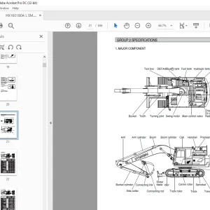 Hyundai HX160A L, HX180A L Crawler Excavator Service Manual PDF