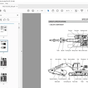 Hyundai HX210S, HX220S Excavator Service Manual 2023 - PDF DOWNLOAD