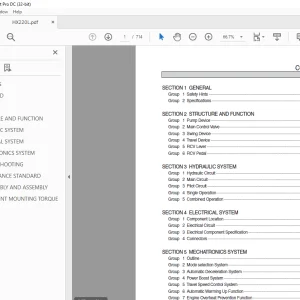 Hyundai HX220 L Crawler Excavator Service Manual 2023 - PDF DOWNLOAD