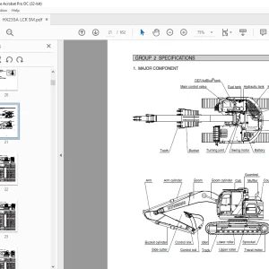 Hyundai HX235A LCR Crawler Excavator Service Manual - PDF DOWNLOAD