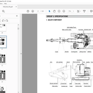 Hyundai HX235LCR Crawler Excavator Service Manual - PDF DOWNLOAD