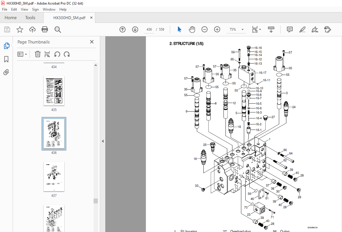 Hyundai HX300HD Crawler Excavator Service Manual 2023 PDF ...