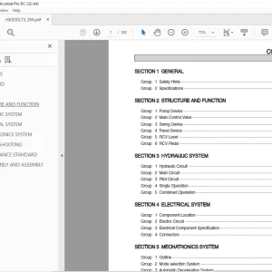 Hyundai HX300LT3 Crawler Excavator Service Manual - PDF DOWNLOAD