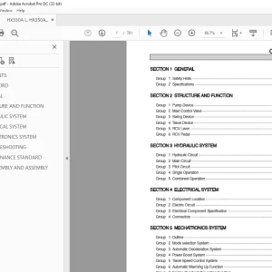 Hyundai HX330A L, HX350A L Crawler Excavator Service Manual PDF
