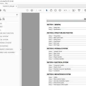 Hyundai HX350LT3 Crawler Excavator Service Manual - PDF DOWNLOAD
