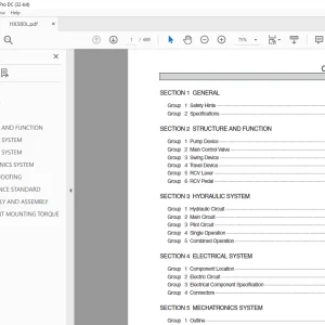 Hyundai HX380L Crawler Excavator Service Manual - PDF DOWNLOAD