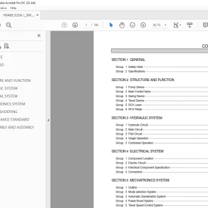 Hyundai HX480A L, HX520A L Excavator Service Manual 2023 - PDF DOWNLOAD