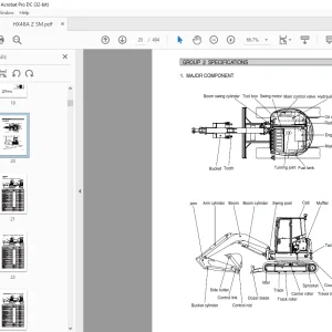 Hyundai HX48A Z Compact Excavator Service Manual 2023 - PDF DOWNLOAD