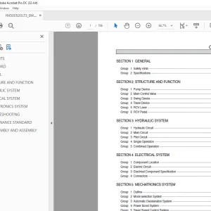 Hyundai HX500LT3, HX520LT3 Excavator Service Manual 2023 - PDF DOWNLOAD