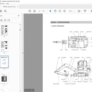 Hyundai HX55S Mini Excavator Service Manual 2023 - PDF DOWNLOAD