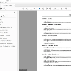 Hyundai R145CR-9 Crawler Excavator Service Manual 2023 - PDF DOWNLOAD