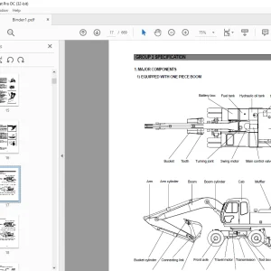 Hyundai R130W-3 Wheel Type Excavator Service Manual 2023 - PDF DOWNLOAD
