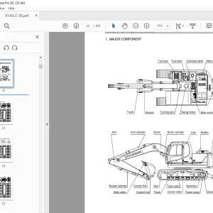 Hyundai R140LC-9S Crawler Excavator Service Manual - PDF DOWNLOAD