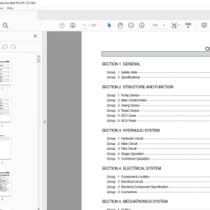 Hyundai R140LC-9V Crawler Excavator (India) Service Manual 2023 PDF