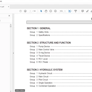 Hyundai R160LC-7 Crawler Excavator Service Manual 2023 - PDF DOWNLOAD