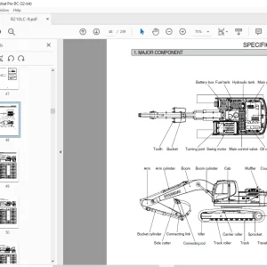 Hyundai R210LC-9 Hydraulic Excavator Operator's Manual 2023 PDF