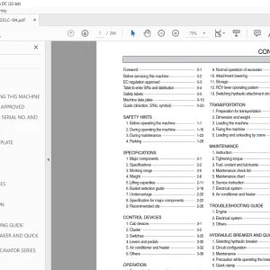 Hyundai R220LC-9A Hydraulic Excavator Operator's Manual 2023 PDF