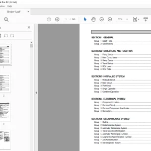 Hyundai R230LM Crawler Excavator (India) Service Manual PDF