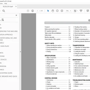 Hyundai R235LCR-9 Crawler Excavator Operator's Manual 2023 PDF