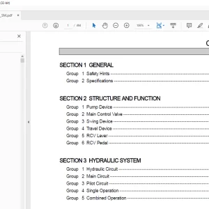 Hyundai R245LR Crawler Excavator (India) Service Manual PDF