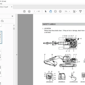 Hyundai R250LC-9 Crawler Excavator Operator's Manual 2023 - PDF DOWNLOAD