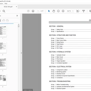 Hyundai R25Z-9A Compact Excavator Service Manual 2023 - PDF DOWNLOAD