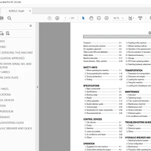Hyundai R290LC-9 Hydraulic Excavator Operator's Manual 2023 PDF