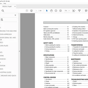 Hyundai R320LC-9 Hydraulic Excavator Operator's Manual 2023 PDF