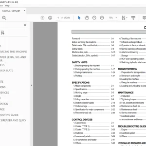 Hyundai R330LC-9SH Hydraulic Excavator Operator's Manual 2023 PDF