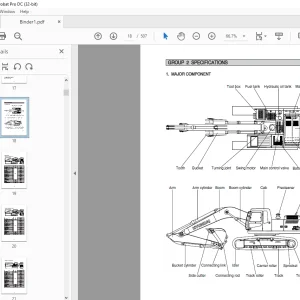 Hyundai R370LC-7 Crawler Excavator Service Manual 2023 - PDF DOWNLOAD