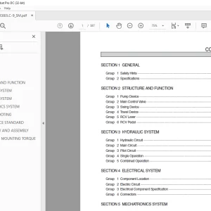 Hyundai R380LC-9 Excavator Service Manual 2023 - PDF DOWNLOAD