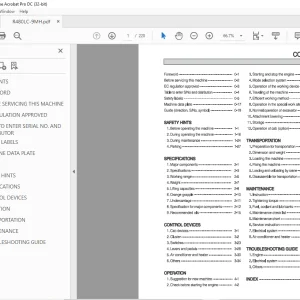 Hyundai R480LC-9MH Hydraulic Excavator Operator's Manual 2023 PDF