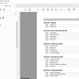Hyundai R55-7 Wheel Excavator Service Manual 2023 - PDF DOWNLOAD