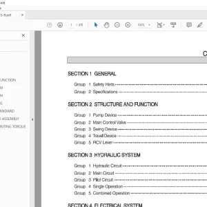 Hyundai R55-9 Crawler Excavator Service Manual - PDF DOWNLOAD