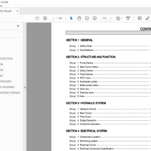Hyundai R55W-9A Wheeled Excavator Service Manual - PDF DOWNLOAD