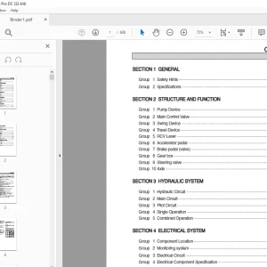 Hyundai R60W-9S Wheel Excavator Service Manual 2023 - PDF DOWNLOAD