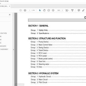 Hyundai R60W VS PRO Crawler Excavator Service Manual 2023 PDF