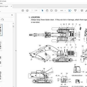 Hyundai R800LC-9 Hydraulic Excavator Operator's Manual 2023 PDF