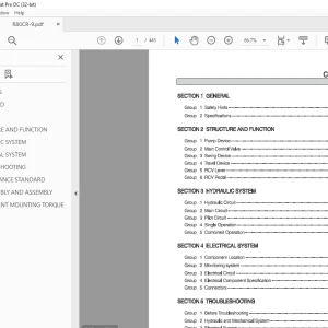 Hyundai R80CR-9 Compact Excavator Service Manual 2023 - PDF DOWNLOAD