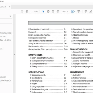 Hyundai R850LC-9 Hydraulic Excavator Operator's Manual 2023 PDF