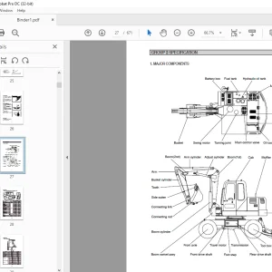 Hyundai R95W-3 Wheel Excavator Service Manual 2023 - PDF DOWNLOAD