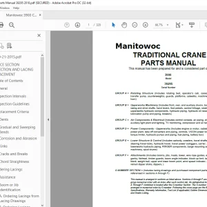 Manitowoc Crane 3900 Parts Manual 39295 PDF